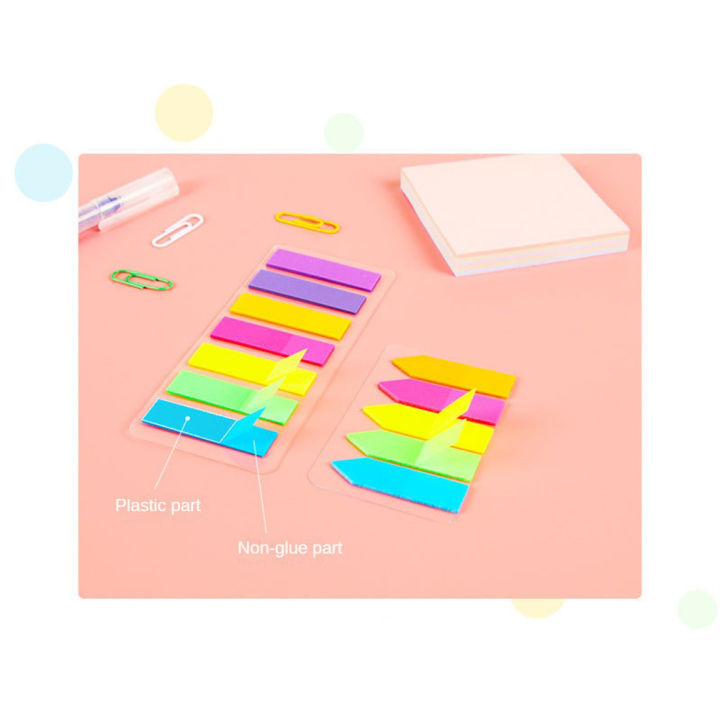 18ตัวเลือกที่มีสีสันและมินิมอลสติกสีสอง-post-it-หน้า