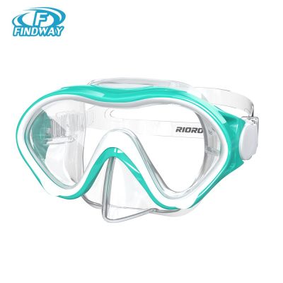Findway Kids Swimming Glasses 180° Wide View Leak-Proof with Nose Cover Anti-Ultraviolet Diving Goggles for 4-14 Age Boys/Girls Goggles