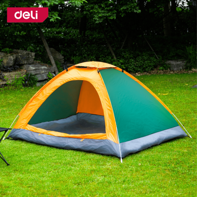 Deli เต็นท์สนาม เต้นท์กลางแจ้ง เต็นท์นอน 1 ประตู เต็นท์พับได้ ติดตั้งง่าย พับเก็บง่าย ระบายอากาศได้ดี กางอัตโนมัติ Camping Tent