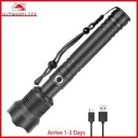 [Arrive 1-3 Days]XHP70 LED Flashlight 3 Modes 2000LM Work Light USB Rechargeable IPX4 Waterproof Super Bright Camping Fishing Hiking Lamp