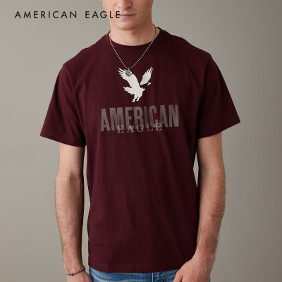 American Eagle Super Soft Logo Graphic T-Shirt เสื้อยืด ผู้ชาย กราฟฟิค (NMTS 017-3136-613)