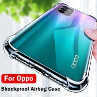 Shockproof Armor Phone Case For Oppo A74 5G 4G A53 A54 A94 Soft Silicone Transparent Back Cover on Oppo A74 A53 A54 A94 Cases