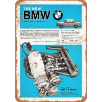 ☊┋Metal Tin Sign 1964 Bmw Series 1 0 Vintage Look Decor Bar Pub Vintage Retro Wall Home Club Tavern（Only one size: 20cmX30cm）(Contact seller, free custom pattern)