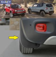 4Pcs สำหรับ Jeep Renegade BU 2014-2021ชุด Molded Mud Flaps Splash Guards Mudguards 2015 2016 2017 2018 2019 2020ด้านหน้าด้านหลัง