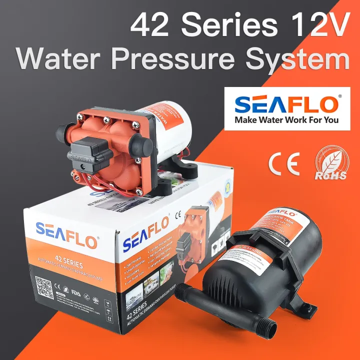 SEAFLO 42 Series Diaphragm Water Pump 3.0GPM 55PSI 12V Self Priming