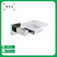 NTS Soap Holder ที่วางสบู่สแตนเลส ชั้นวางสบู่ ทรงสี่เหลี่ยม ขอบมุมโค้งมน ไม่เป็นสนิม ดีไซน์สวย Maya Series พื้นผิว Satin รุ่น BH-MAS07