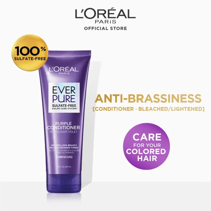 LOreal Paris Ever Pure Brass Toning Purple Shampoo and Conditioner