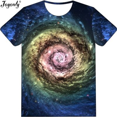 Joyonly New 2018 Summer Fashion Galaxy Vortex Design T Shirt Boys Girls High Quality 3D Printed T-shirt Children Cool Tees