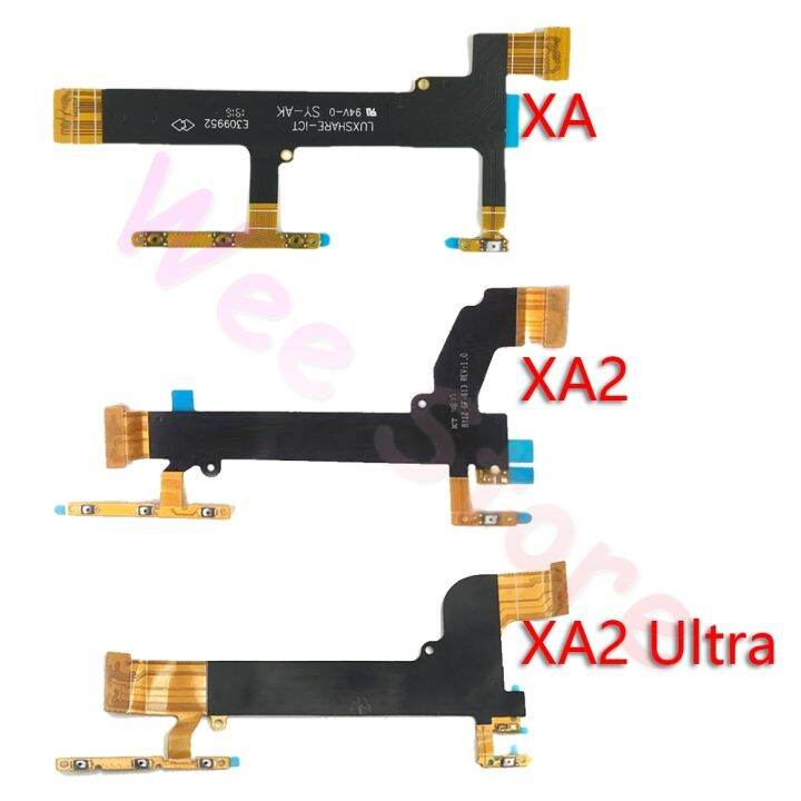 สำหรับ-xa1-sony-xperia-x-xa-xa2-xa3-1-2-3-plus-กะทัดรัดอย่างมากปุ่มเพาเวอร์-ระดับเสียงระดับพรีเมียมคีย์ด้านข้างสายเคเบิลงอได้เพาเวอร์