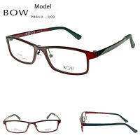 ?กรอบแว่นตา BOW รุ่น P8613-C92 เต็มกรอบสีแดง น้ำหนักเบา ใส่สบาย (บริการตัดเลนส์สายตาราคาถูก)