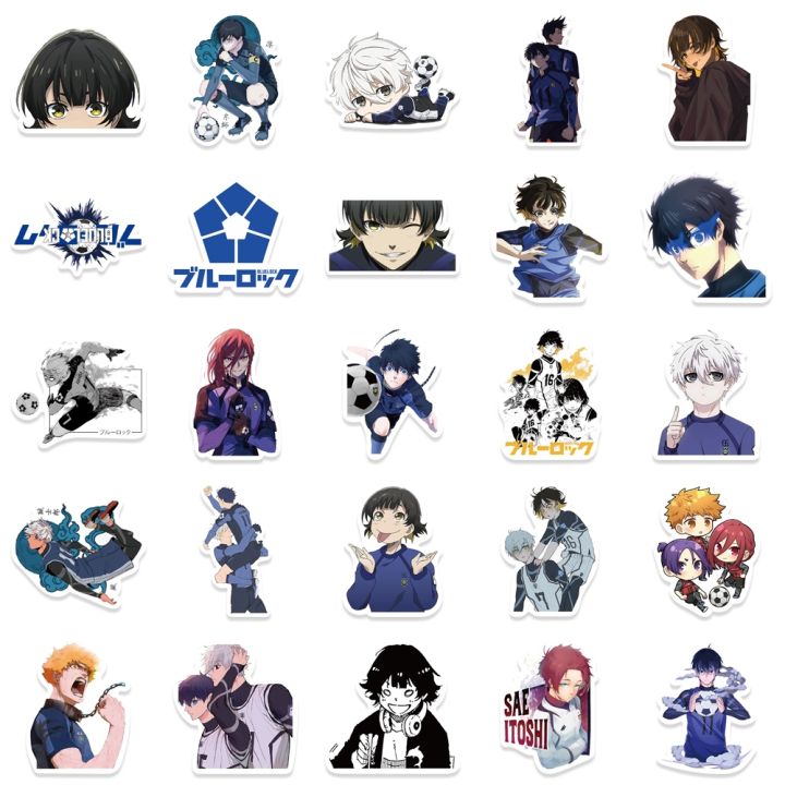 new-10-50pcs-anime-blue-lock-stickers-vinyl-waterproof-decals-for-water-bottles-laptops-skateboards-notebooks-stickers-for-kids-teen