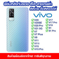 ฟิล์มหลัง vivo ฟิล์มหลัง กันรอย vivo ลายเคฟล่า สีใส ฟิล์มหลังเครื่อง VIVO V20/V20SE/V20Pro/V21 5g/V7/V7 Plus/V9/V11/V11i/V15/V15 Pro/V17/V17 Pro/V19/S1/S1 Pro