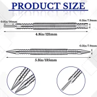 【LZ】 2Pcs Hinge Pin Tool 1/32 2/32Inch Hammerless Pogo Pin Punch Door Hinge Pin Removal Tool Small Spring Center Punch