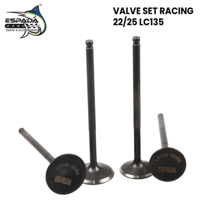 VALVE SET LC135 RACING YAMAHA LC135 22/24 20/22 19/22 20/23 22/25 100