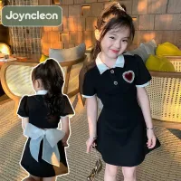 JoynCleon original girl back bow openwork polo skirt children