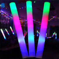 แท่งเรืองแสงสำหรับงานปาร์ตี้ Led Foam Stick ไฟเรืองแสงปาร์ตี้ที่มีสีสัน Cheer Tube Rally Rave Kids Clubs Fiesta Party Supplies