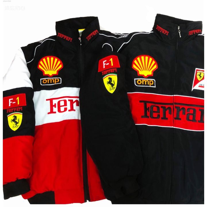 F1 Racing Jacket Long Sleeve Retro Jacket Suit Ferrari Team Autumn And ...