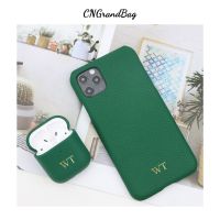 Customized Leather Case Set For Airpods 1 2 pro and for Iphone 12 13 Pro Max Protective Leather Cover for Mobile/Airpods