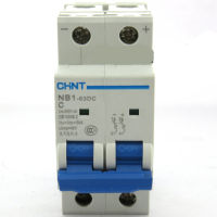 2ขั้ว6Amp 6KA CHNT NB1-63 DC MCB เซอร์กิตเบรกเกอร์สำหรับโซล่าร์เมทัลลิก