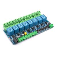 (SQIU)โมดูลรีเลย์8ช่องสัญญาณ485สื่อสาร,บอร์ดอินพุตเอาต์พุต8ช่องสัญญาณ Modbus Rtu