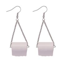 7 Pairs of Simulated Toilet Roll Paper Earrings, Toilet Paper Toilet Paper Earrings, Accessories