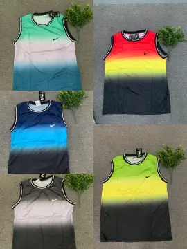 COD Unisex Fashioning Tricolor high quality jersey sando tops dry fit shirt  vest/tops/sports wear