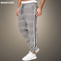 2022 Spring Autumn Mens Pants Sportswear Joggers Outside Casual Pants Male Plaid Pants Men Trousers &amp; Sweatpants Sports Pants