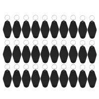 30Pack Motel Keychain for Vinyl DIY Crafting Keychain Black