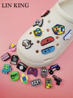 【CW】❣  Game Shoe Charms Pattern Buckle Accessories Croc Clogs Adult Children Gifts Decorations