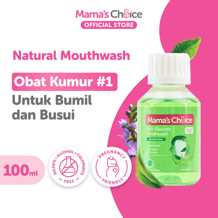 Obat Kumur Mama's Choice Mouthwash (Halal dan Bagus untuk Ibu Hamil