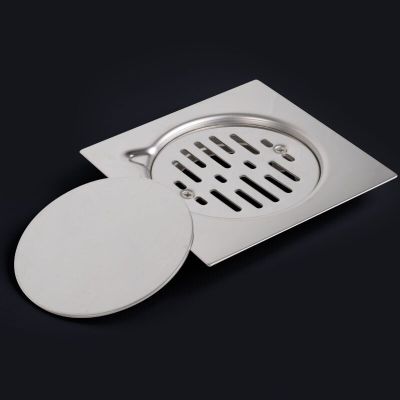 15cm Floor Drain Stainless Steel Square Shower Drain Tile Invisible Waste Strainer Hair Catcher for Bathroom Kitchen Accessories  by Hs2023