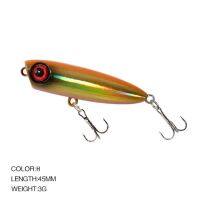 ตกปลา Lure Popper Water Tackle สินค้า Peche Weights3g Sinking Wobblers สำหรับ Pike ปลาเหยื่อประดิษฐ์ Hard โลหะตะขอคู่