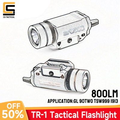 WADSN ไฟแขวน TR 1 HL,ไฟแฟลช800 Lumens Lampu Suluasa untuk Glock 17 19 X300 Memburu Senjata