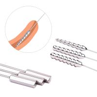 【YD】 Beaded Thread Metal Urethral Sounding with Handle for Safe Sexual Catheter Dilator Penis Plug Adults