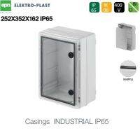 กล่องพลาสติกใส่อุปกรณ์ไฟฟ้า ฝาปิดใส + แผ่น Mounting plate / Industrial Enclosure / Hermetic Boxes - EPN (Made in Poland)