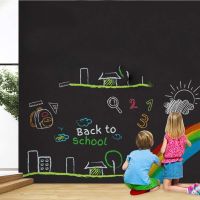 ❆✔♛ 45x100cm Magnetic Blackboard Wall Stickers Children Chalk Drawing Note Board Office Whiteboard Self-adhesive Removable Wallpaper