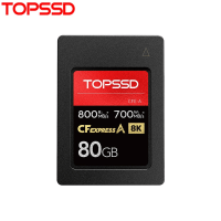 Topssd CFE-A 80GB/120GB CFexpress Type A Memory Card Up to 800MB/s 8K/30P Video for Sony A7M4 FX3 A7C A7R5 ZV-E1 camera RAW