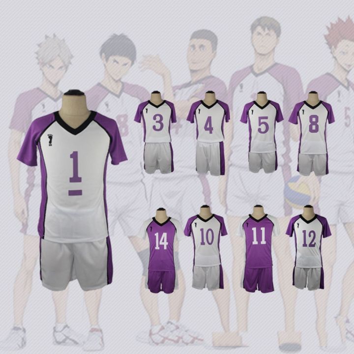 Haikyuu temporada 3 cosplay camisa shiratorizawa uniformes da