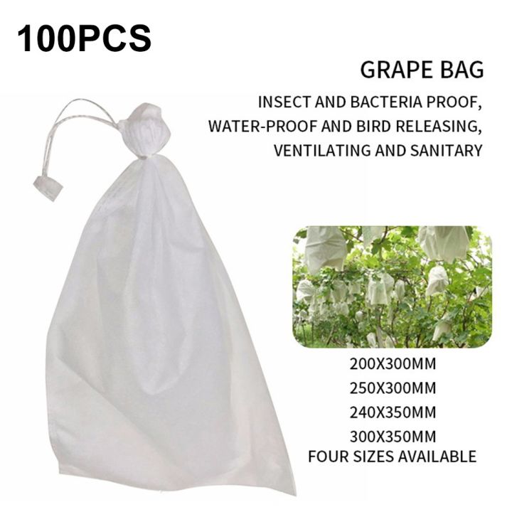 100pcs-grapes-fruit-grow-bags-netting-mesh-for-strawberry-vegetable-plant-protection-gift-organza-bags-anti-bird-garden-tools