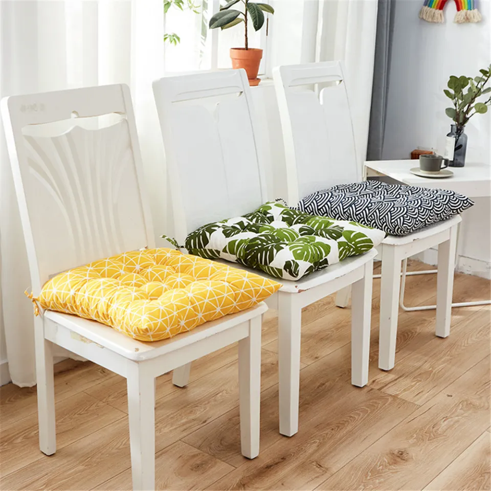 Chair Pads Cloth Cotton Linen Cushion Party Dining Chair Seat Pads