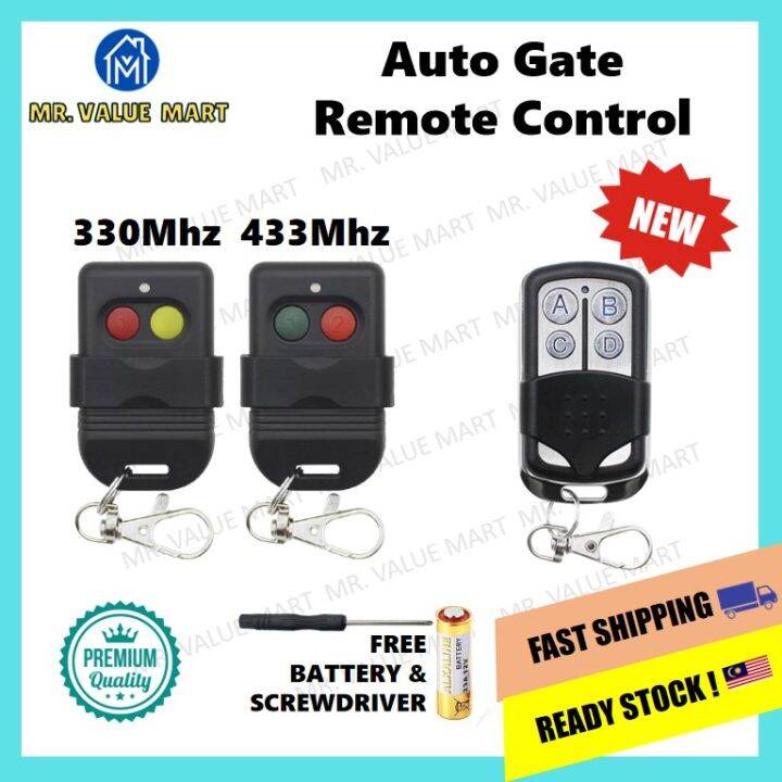 Autogate Remote Control SMC5326 330MHz 433MHz 8DIP Switch Auto Gate