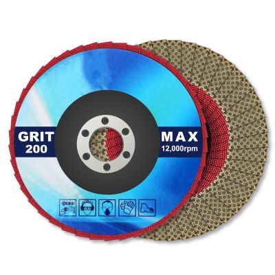 BSRTTOOL 1 Piece 4" Diamond Polishing Grinding Wheel Flap Disc Metal Plastic Abrasive Tool For Angle Grinder Sanding Disc Stone