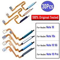 30Pcs การเปลี่ยนต้นฉบับสําหรับ Xiaomi Redmi Note 10 Pro 5G 10s ปุ่มโฮมลายนิ้วมือ Touch ID Sensor Flex Cable Repair Parts