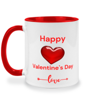 แก้วร้อน valentine day วาเลนไทน์ ของขวัญวาเลนไทน์ แก้วชงชา แก้วมัค แก้วน้ำน่ารัก แก้วสองสี แก้วสกรีน แก้วกาแฟ เหมาะเป็น ของขวัญ ของที่ระลึก ของขวัญวันเกิด twotone coffee mug