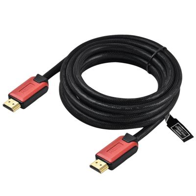 สาย2.0 HDMI 4K 60HZ 2M 3M HDCP 2.2 28AWG ตะกั่วพร้อมคอนดักเตอร์ทองแดงตาข่ายไนล่อน + Foling + AL Braiding