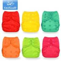 EezKoala 6Pcs/Set Newborn Cover Baby Cloth Diaper Waterproof Cover Eco-friendly Nappies Reusable Washable Adjustable Pocket