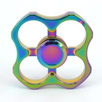 Colorful Tiger Buckle Metal Fidget Spinner EDC Hand Spinner For Focus Relieves Stress Adult Kids Funny Artifact Creative Toys Fidget Spinners  Cubes