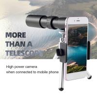 10-300X40mm Portable Telephoto Zoom Monocular Telescope for Phone Camera Lens binoculos longo alcance бинокль мощный Telescope