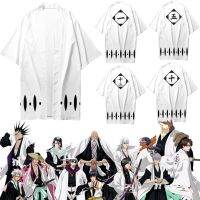 Zuoci Store อนิเมะ Bleach Gotei 13 Kyoraku Shunsui ชุดคอสเพลย์บุรุษเสื้อคลุมแบบยาวสวมบทบาทแฟนเทเซียฮาโลวีนเสื้อผ้าเทศกาลสำหรับปลอมตัว