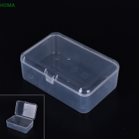 ?【Lowest price】HOMA กล่องพลาสติกโปร่งใสขนาดเล็ก CLEAR Square จอแสดงผลอเนกประสงค์